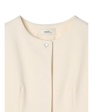 earth music&ecology ペプラムジレ Ivory