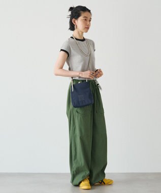 russet ナイロンミニショルダーバッグ(Z-235) Navy