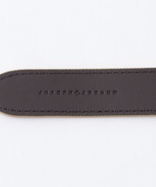 JOSEPH ABBOUD 【イタリア素材/日本製】バックスパインカットレザー ベルト ベージュ系