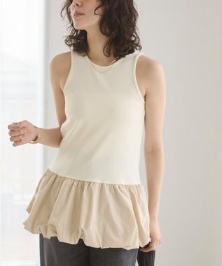 WEGO 【ANGIE VINTAGE】バルーンタンクトップ ホワイトアイボリー