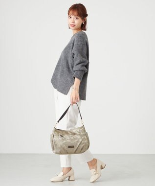 LA BAGAGERIE シャドージャカード 2WAYショルダーバッグ グレージュ