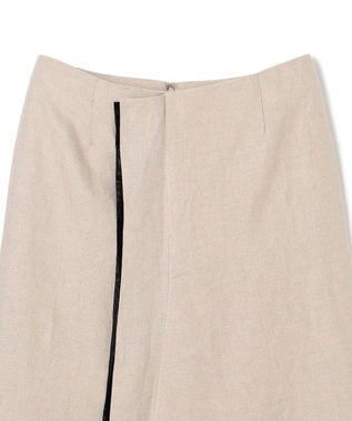 BEIGE， CHESTNUT / デザインスカート Flax