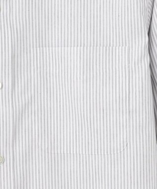 J.PRESS MEN 【Single Needle Tailoring / 形態安定】メランジカラーストライプ シャツ/B.D. ライトグレー系1