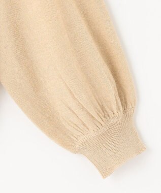 Feroux 【洗える】ラメ プルオーバーニット ベージュ系