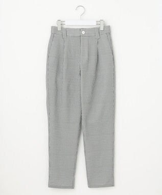 23区GOLF 【WOMEN】【撥水】ギンガムサッカー テーパードパンツ グレー系3