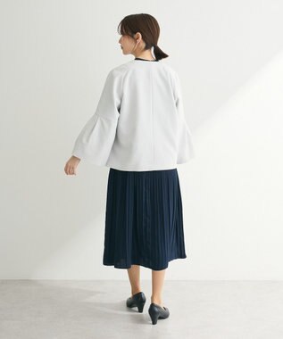 Green Parks ef-de プリーツワンピース Dark Navy