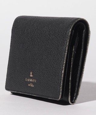 LANVIN en Bleu メラニー 二つ折りBOX財布 ブラック