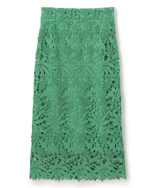 BEIGE， NARCISSUS / レーススカート Pine Green