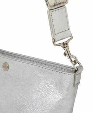 TOPKAPI 【TREASURE TOPKAPI】ソフトシュリンク テープ コンビ レザー ミニショルダーバッグ シルバー