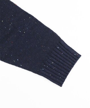 WEGO ネップクルーネックカーディガン ネイビー