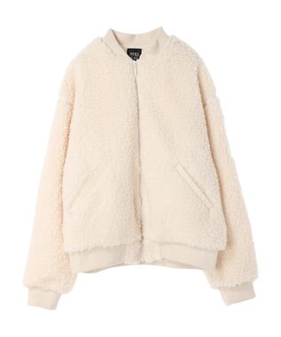 Green Parks ・Ｄｏｕｂｌｅ　Ｆｌａｇｓ　　ボアブルゾン Ivory