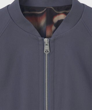 Paul Smith  ウールライク ドレープ ワイドブルゾン グレイッシュブルー