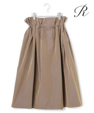 23区 【R(アール)】LIMONTAマイクロタフタ ドロスト フレアスカート