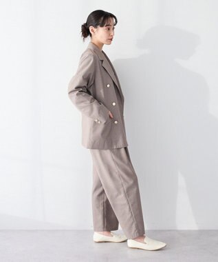 CRAFT STANDARD BOUTIQUE ＜セレモニー＞ダブルテーラードジャケット Beige Mixture