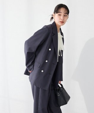 CRAFT STANDARD BOUTIQUE ＜セレモニー＞ダブルテーラードジャケット Gray