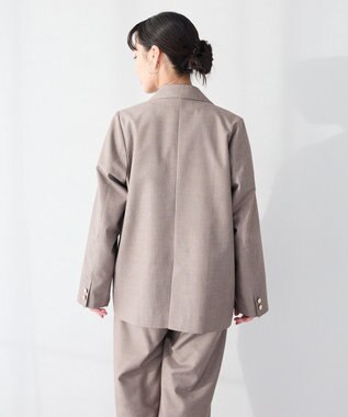 CRAFT STANDARD BOUTIQUE ＜セレモニー＞ダブルテーラードジャケット Beige Mixture