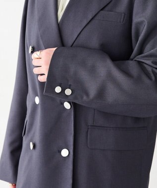 CRAFT STANDARD BOUTIQUE ＜セレモニー＞ダブルテーラードジャケット Gray