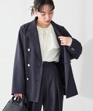 CRAFT STANDARD BOUTIQUE ＜セレモニー＞ダブルテーラードジャケット Gray