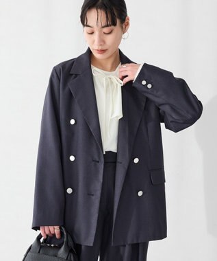 CRAFT STANDARD BOUTIQUE ＜セレモニー＞ダブルテーラードジャケット Gray