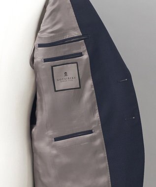 GOTAIRIKU 【御幸毛織】ドライスピナーツイルストレッチスーツ_ネイビー格子 ネイビー系8