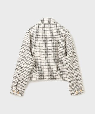 GRACE CONTINENTAL チェックツイードブルゾン キナリ