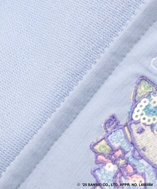 ANY KIDS 【any FAM× リトルツインスターズ 】キキ＆ララ 刺繍パーカー サックスブルー
