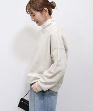 AMERICAN HOLIC ラメ裏起毛スウェット Oatmeal