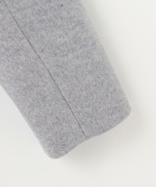 J.PRESS LADIES L Super150sAZAMIビーバー Pコート グレー系