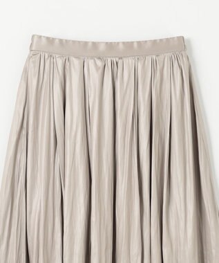 ANY 【ウエストゴム】チンツギャザースカート グレージュ