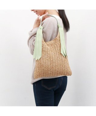 UNBILLION カシュカシュ cachecache / 下がりグログラン柄編みトートバッグ