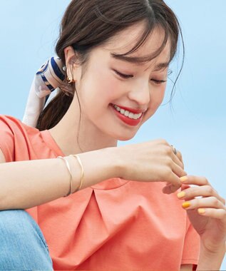 Tiaclasse 捻じりバングル シルバー