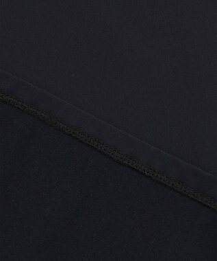 ICB 【洗える】 ウォームジャージー Vネックカットソー ブラック系