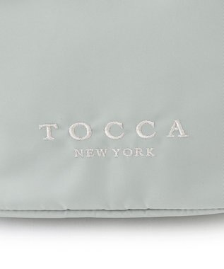 TOCCA 【撥水】FRILL GARLAND NYLON POUCH ポーチ スカイブルー系