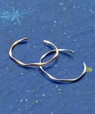 Tiaclasse 捻じりバングル シルバー