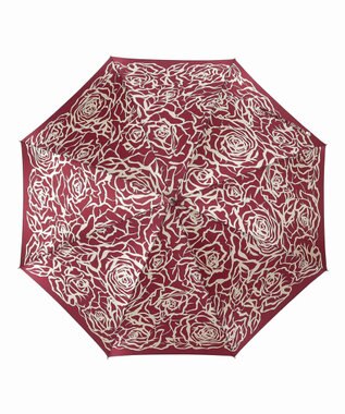 MOONBAT 【雨傘】ミラ・ショーン (mila schon) 薔薇 ナイロンサテン 長傘 ワイン