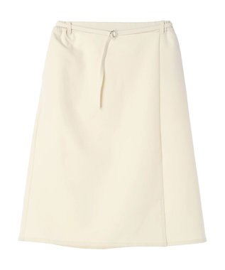 Green Parks 〈選べるきれシル〉Ｉラインミディ丈スカート Ivory