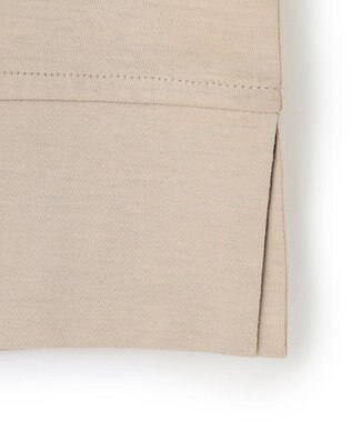 BEIGE， 【洗える】DUOMO / コットンスリットスリーブトップス Taupe