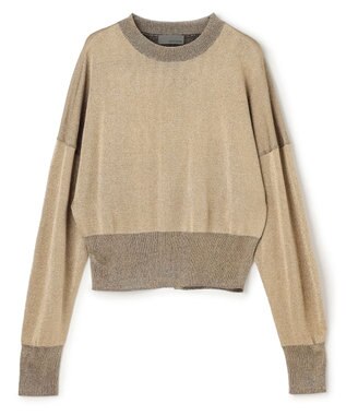 uncrave ラメニット プルオーバー シャンパンゴールド