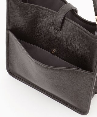 LA BAGAGERIE スクエアレザー2WAYショルダーバッグ ブラック