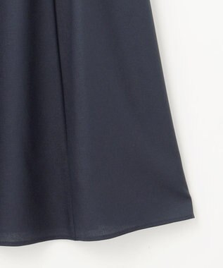 ANY SIS 【接触冷感・UVカット・速乾】スムージーポリエステル シャツワンピース ネイビー