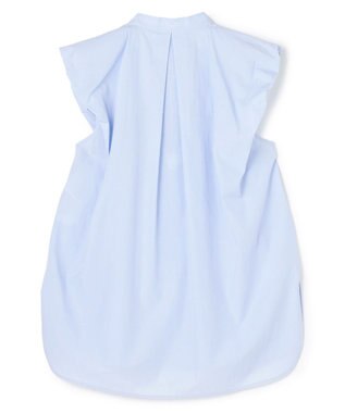 BEIGE， MALLOW / コットンタック バルーンスリーブブラウス Sax