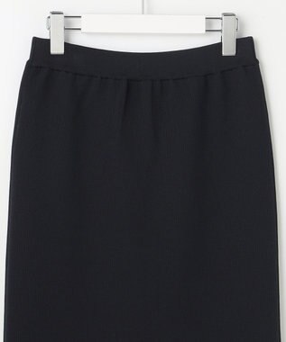 自由区 ライトリブストレッチタイト スカート ブラック