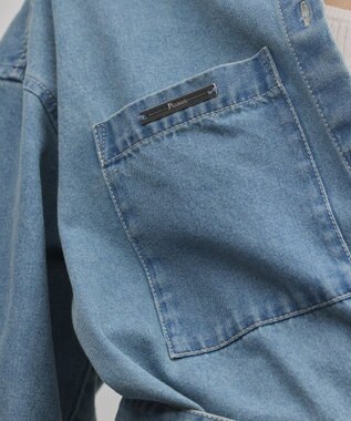 GRACE CONTINENTAL デニムボウタイシャツ ブルー