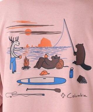 Columbia Columbia/ レイクトゥアベニューグラフィックショートスリーブTシャツ /コロンビア Eraser Pink、 Beach