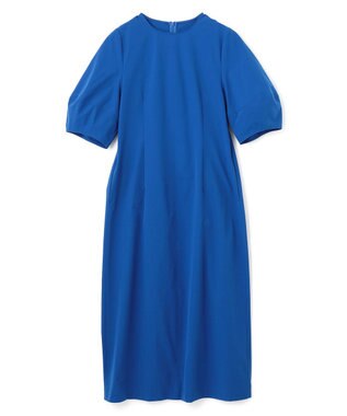 UNFILO FINE MOVE ランタンスリーブワンピース ブルー