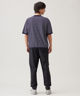 UNFILO MENS 【メンズノンノWEB掲載】スゴ機能美 ニット クルーネック ネイビーボーダー