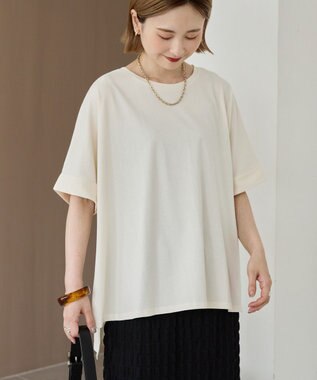 AMERICAN HOLIC 接触冷感バックタックプルオーバー Ivory