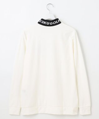 23区GOLF 【MEN】【吸水速乾/UVカット】スポーティ モックネックシャツ ホワイト系