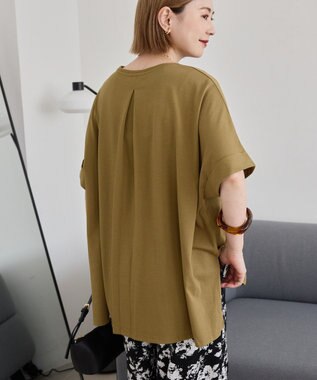 AMERICAN HOLIC 接触冷感バックタックプルオーバー Olive