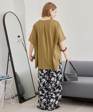 AMERICAN HOLIC 接触冷感バックタックプルオーバー Olive